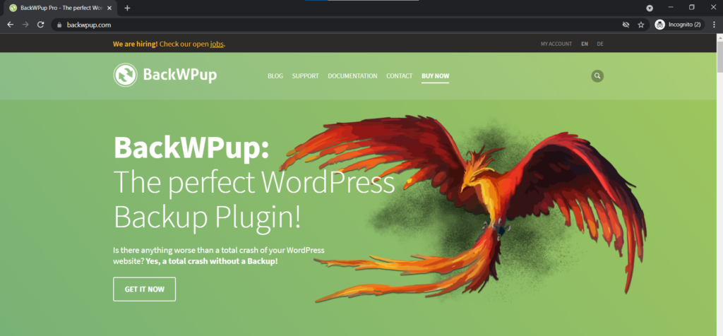 BackWPup backup plugin WordPress